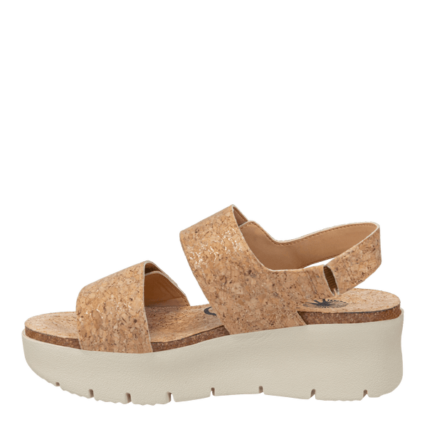 Women Faux Cork Platform Wedge Sandal - Ankle Strap Wedge - Peep Toe Sandal  - HK37 By Breckelles - Walmart.com