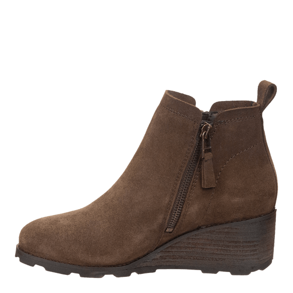 OTBT Story Wedge Ankle Boots Brown US 7.5