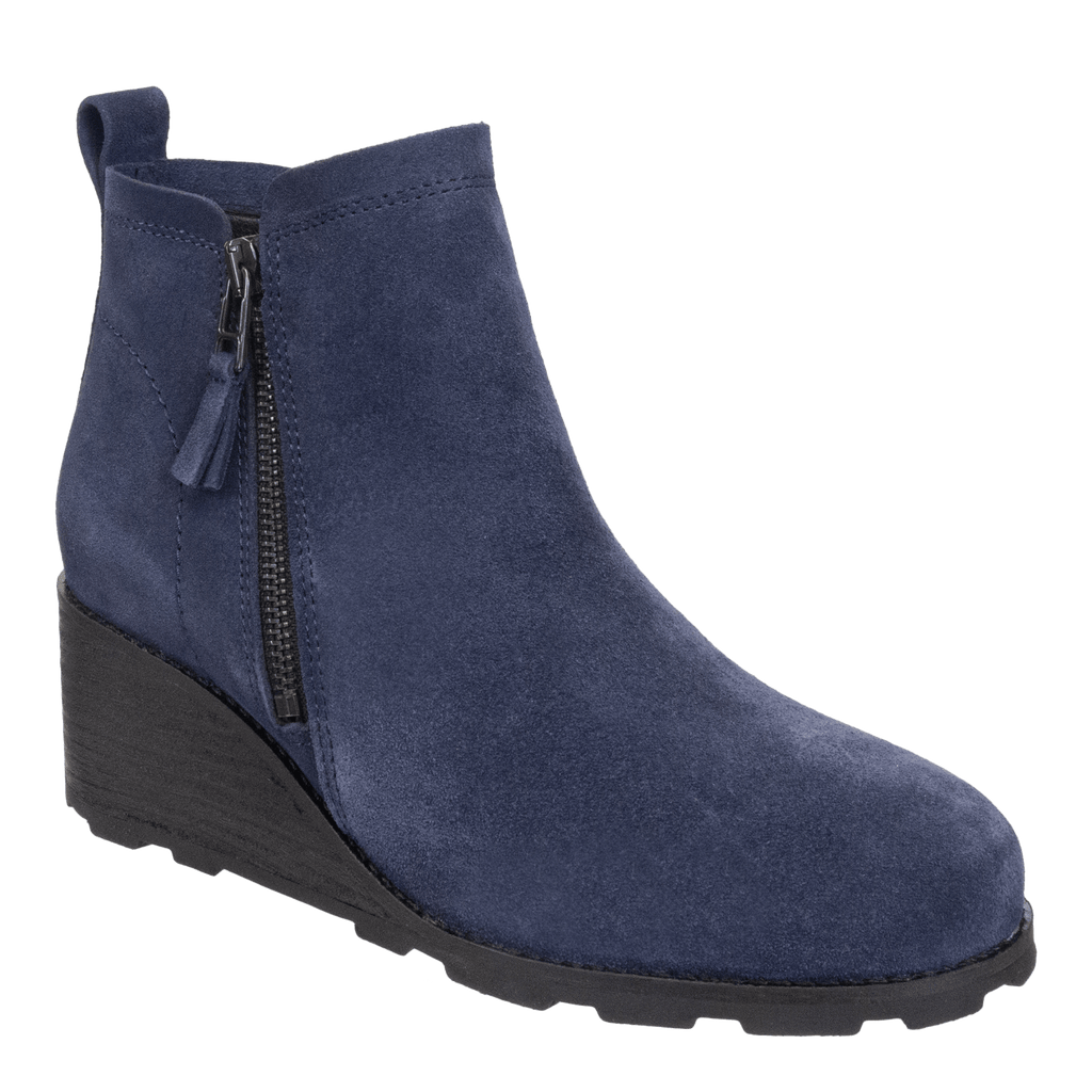 STORY in NAVY Wedge Ankle Boots OTBT shoes