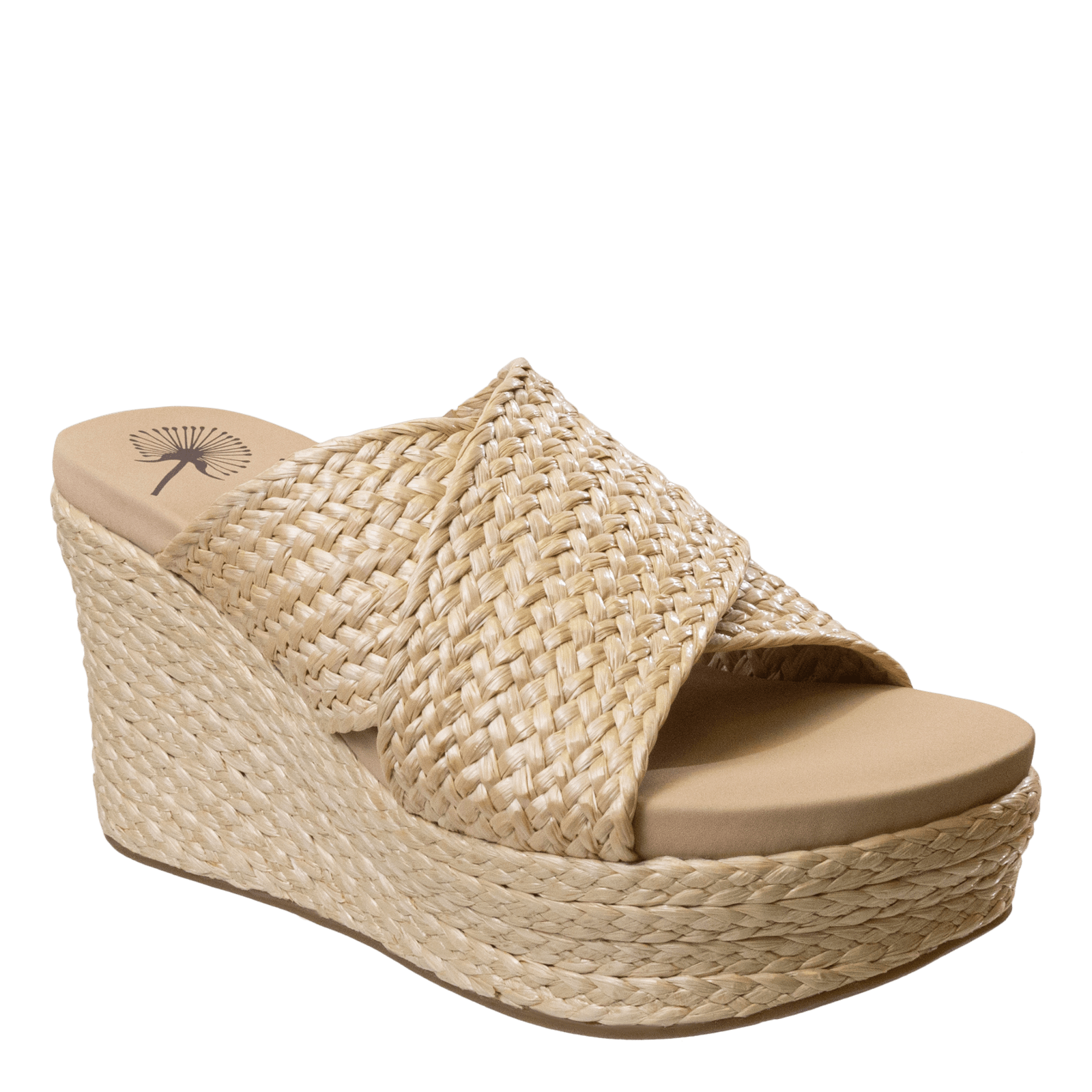 Natural color hot sale wedge sandals